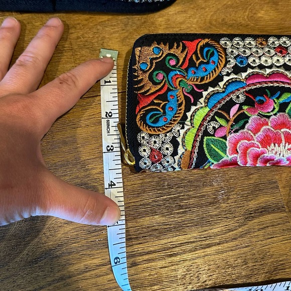 Embroidered Backpack Travel Set W/ Wallet Colorful Small Backpack New Boho - Picture 11 of 14